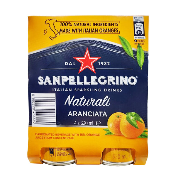 San Pellegrino Aranciata Sparkling Orange Juice (Can) 330ml (highest price)