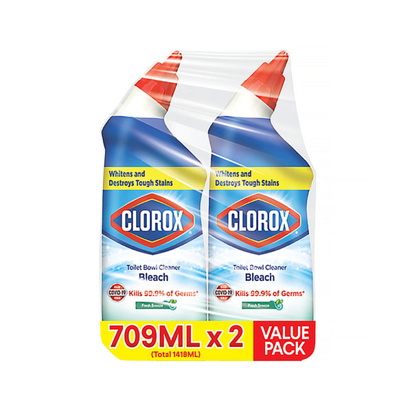 Clorox Fresh Scent Toilet Bowl Cleaner 709ml x 2