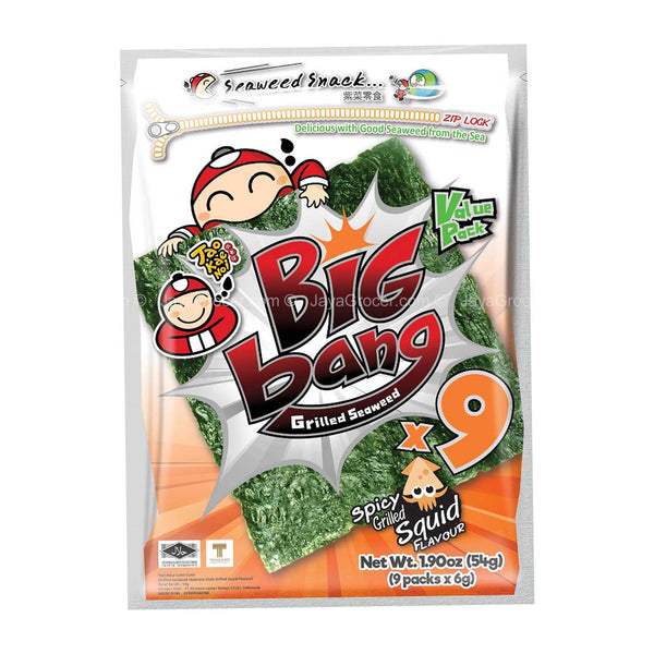 Taokaenoi Big Bang Grilled Seaweed Squid Flavour 54g