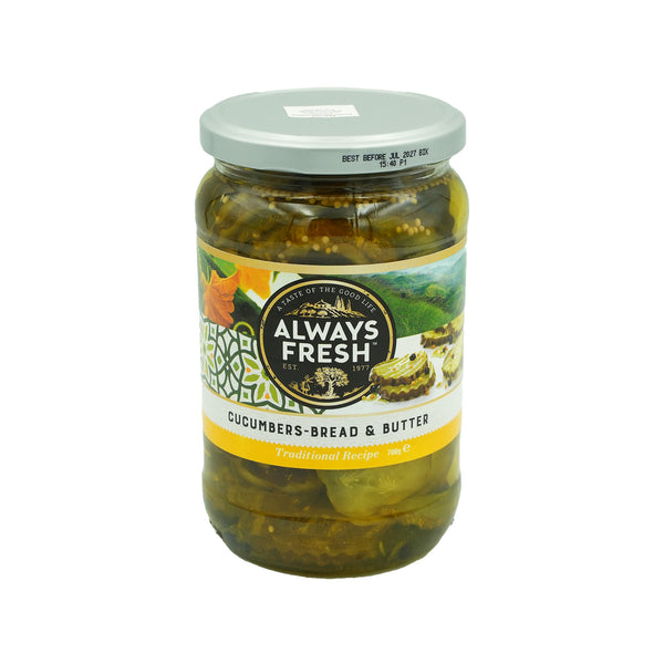 Always Fresh Cucumber Bread and Butter 700g (highest price)