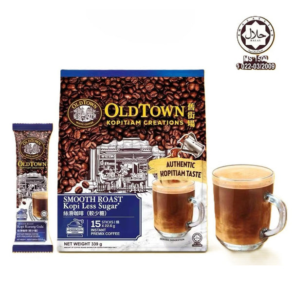 Old Town Kopitiam Smooth Roast Less Sugar 22.6g x 15