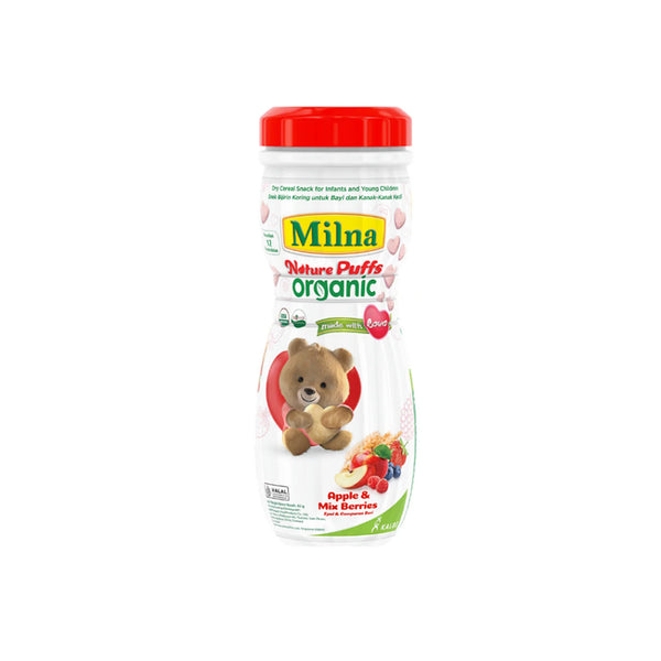 Milna Nature Puff Apple & Mix Berries (Bottle) 42g (highest price)
