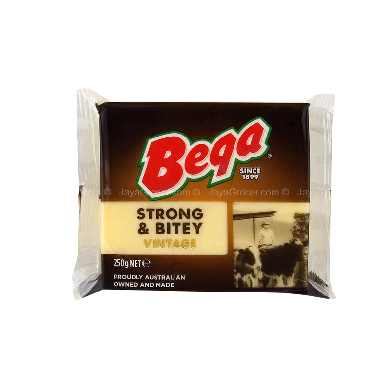 Bega Strong & Bitey Cheddar Block Cheese 250g