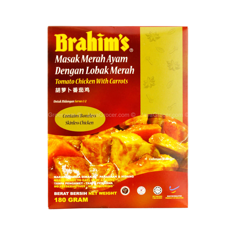 Brahim's Tomato Chicken With Carrots 180g