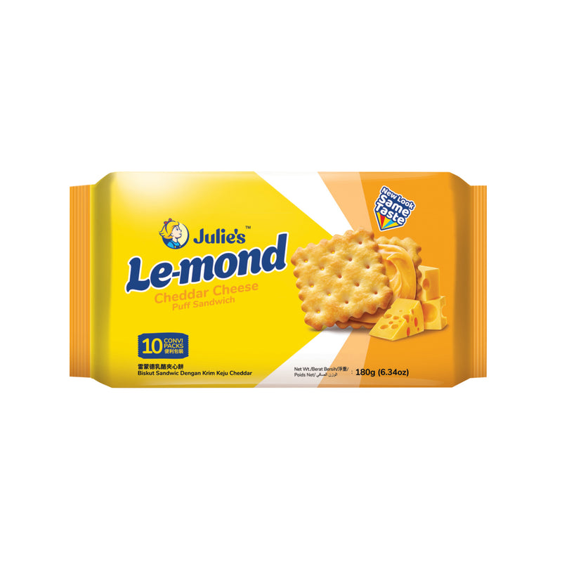 Julie's Le-Mond Puff Cheddar Cheese Sandwich Biscuit 180g