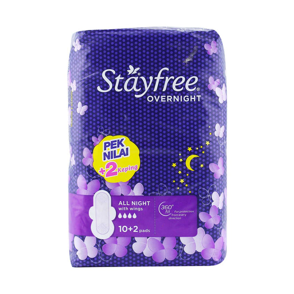 Stayfree Overnight Wing Pad 29cm x 12pcs