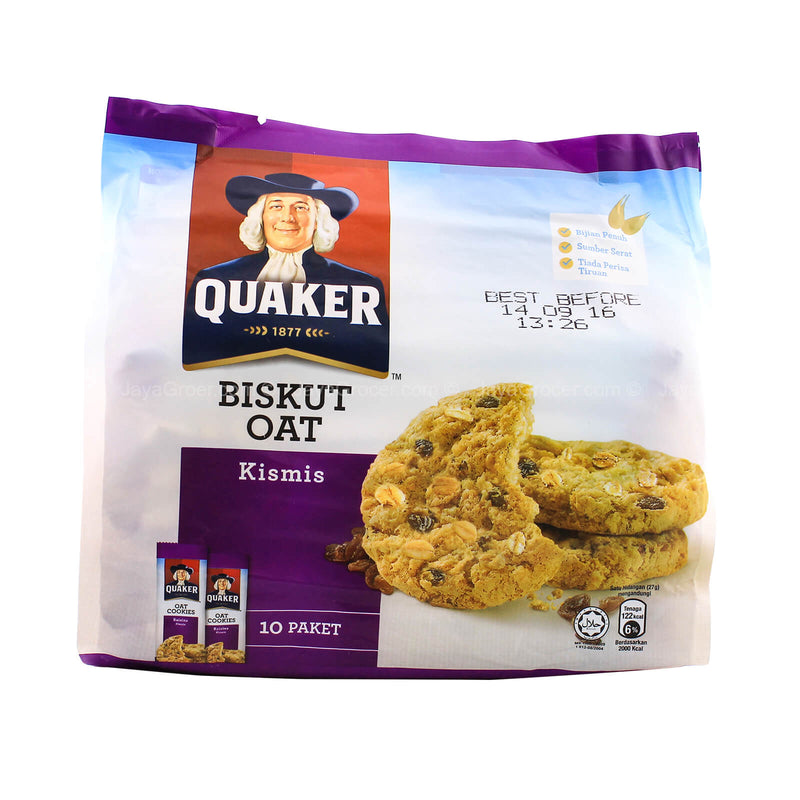 Quaker Oat Raisins Cookies 27g x 10
