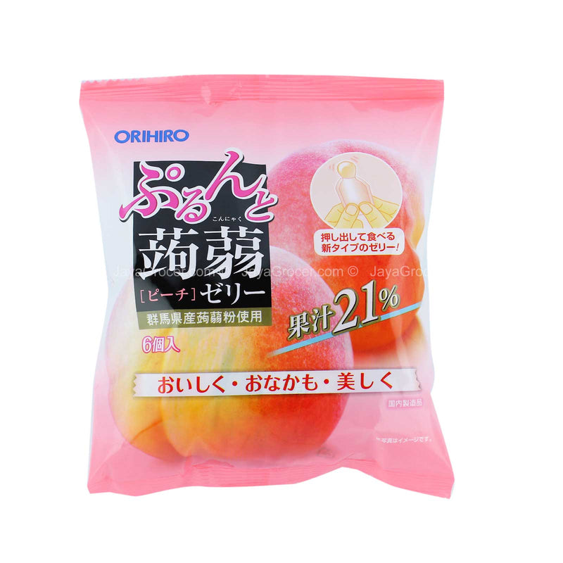 Orihiro Purun to Konnyaku Peach Jelly 20g x 6