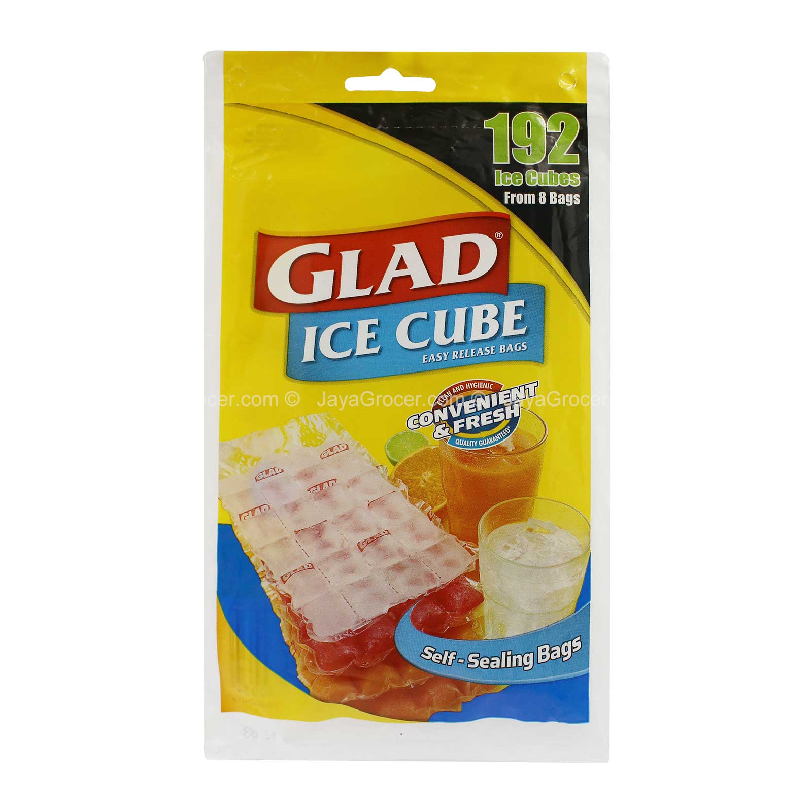 Glad Ice Cube Easy Release Bags 8pcs