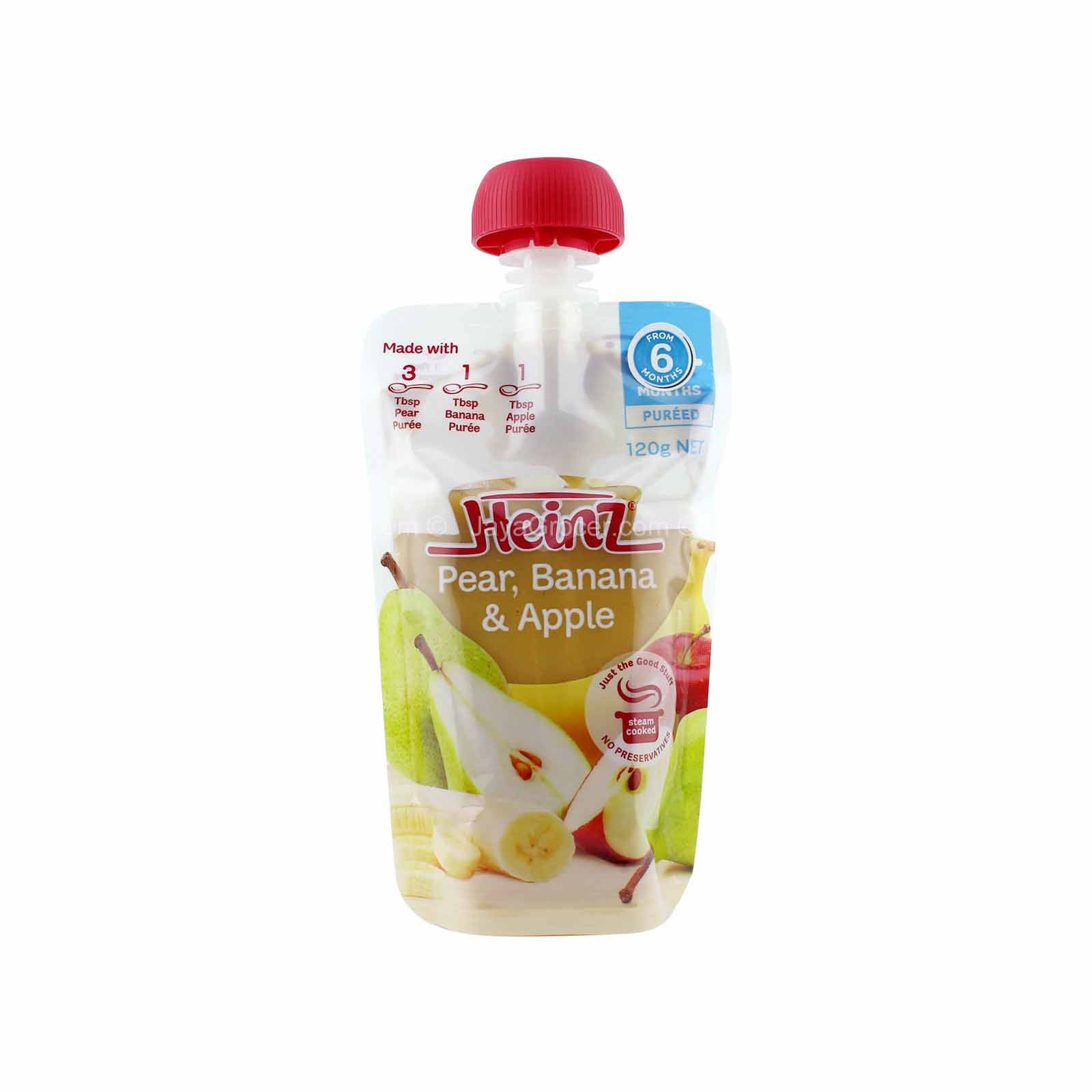 Heinz Pear, Banana, Apple Baby Puree 120g – Jaya Grocer Plaza