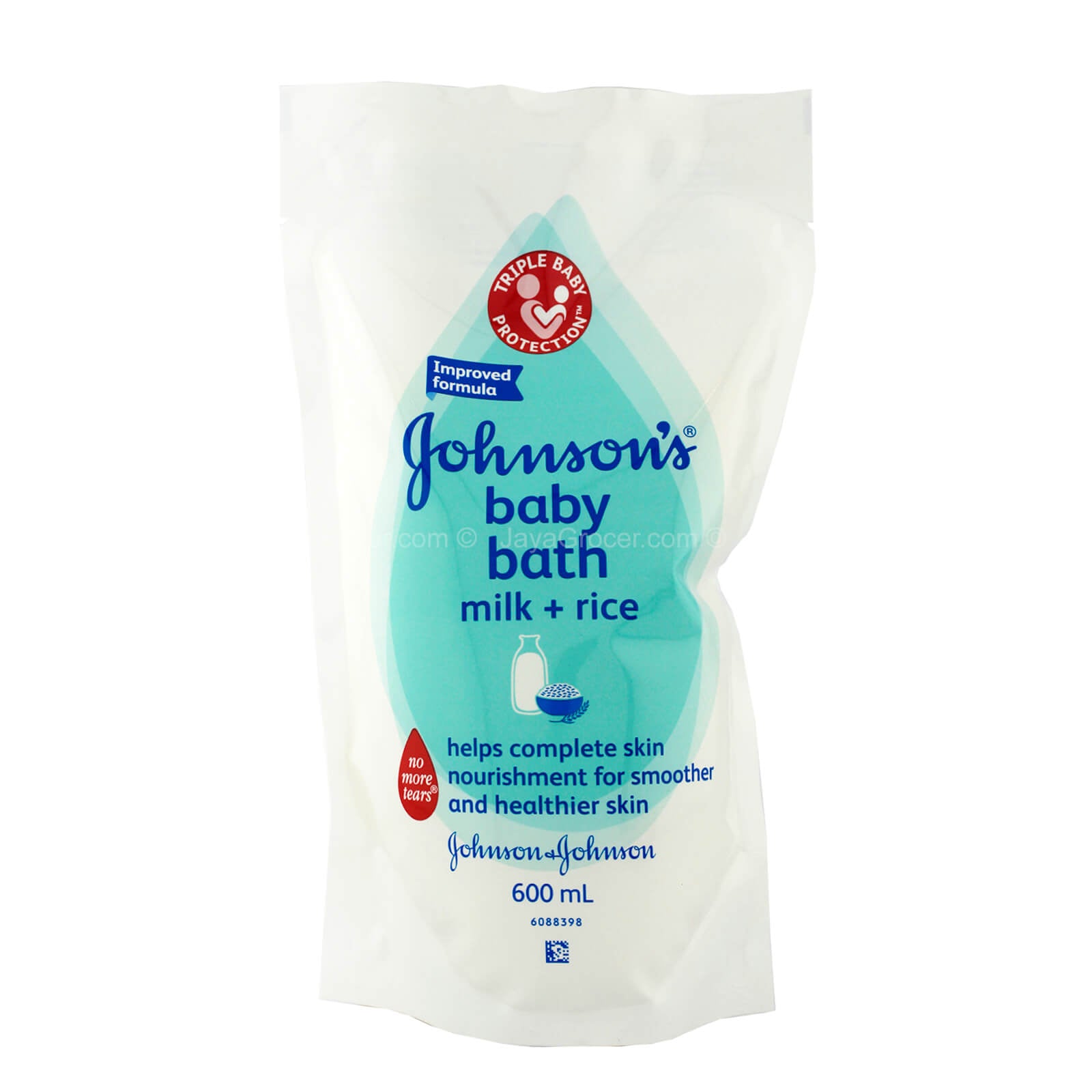 Johnson's Baby Bath Milk Rice Refill 600ml – Jaya Grocer Plaza