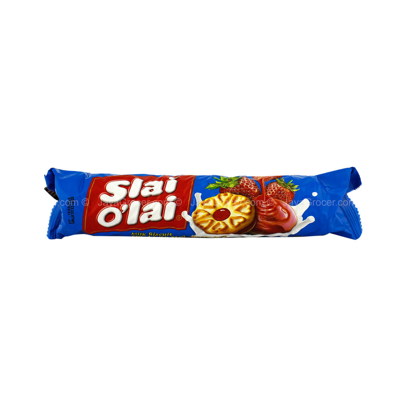 Slai Olai Milk Biscuit Filled with Strawberry 128g