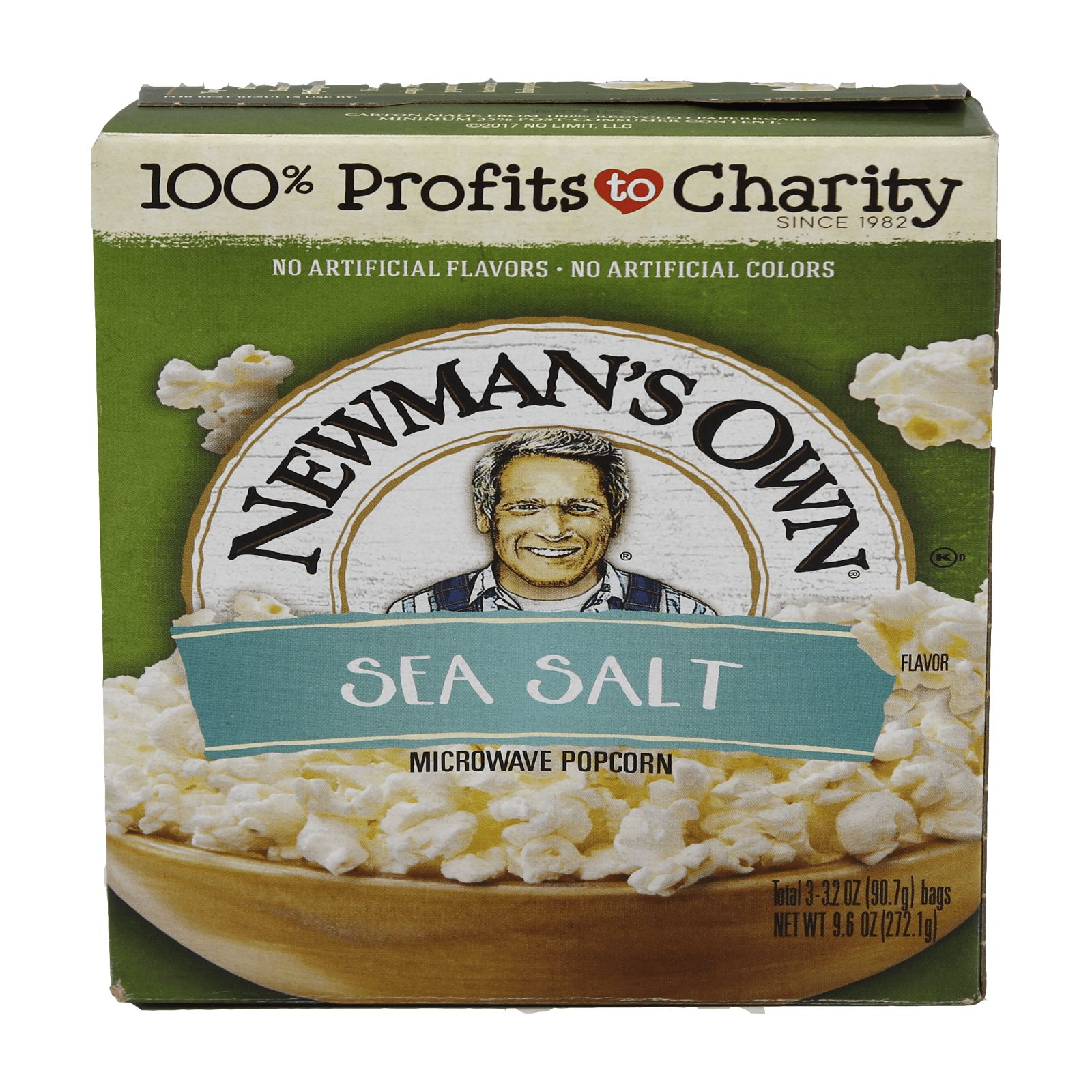 Newman's Own Sea Salt Flavoured Microwave Popcorn 272.1g