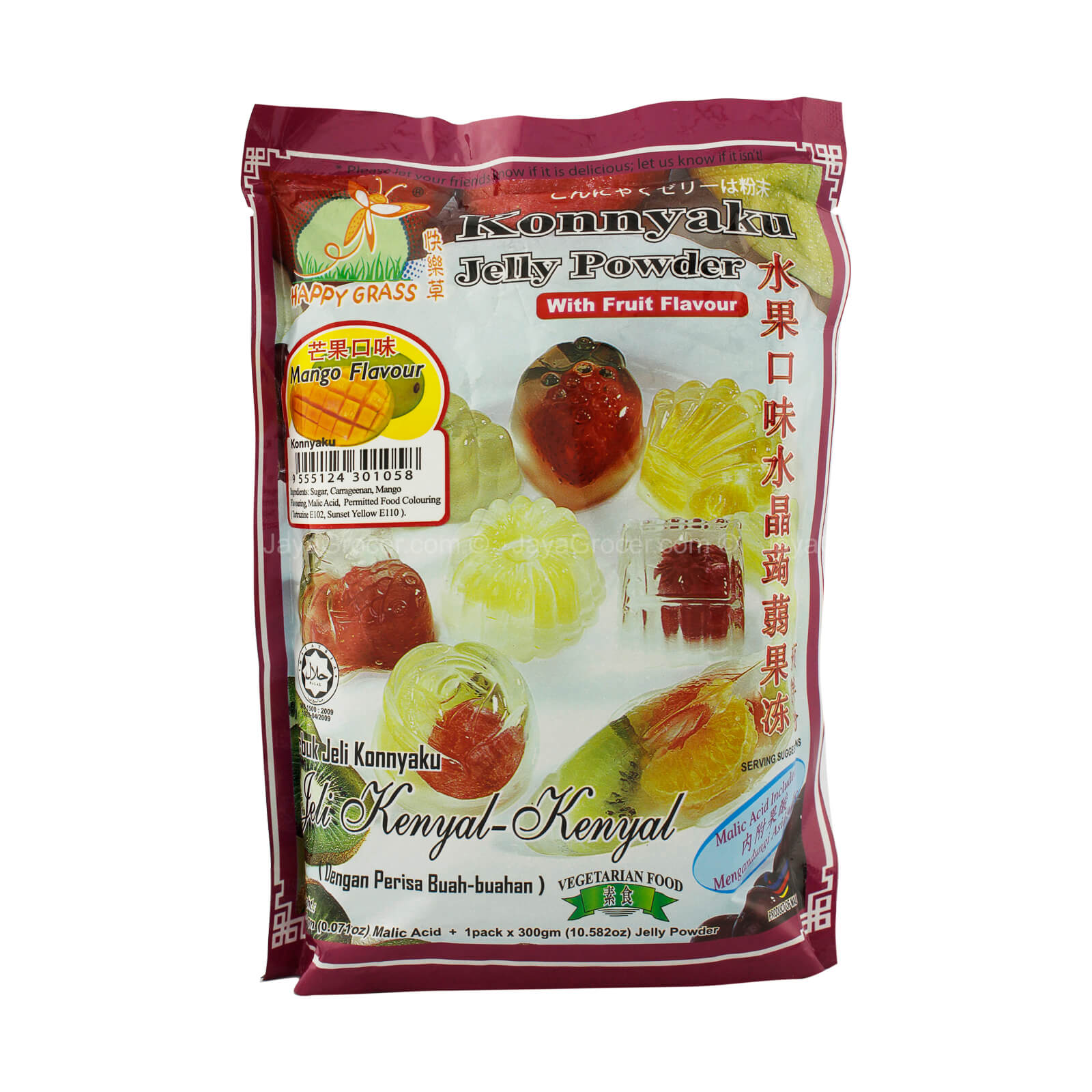 Happy Grass Mango Flavour Konnyaku Jelly Powder 300g
