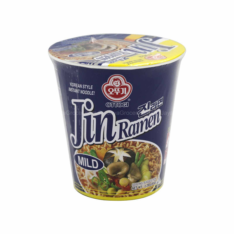 Ottogi Jin Ramen Mild Korean Style Instant Noodle Cup 65g
