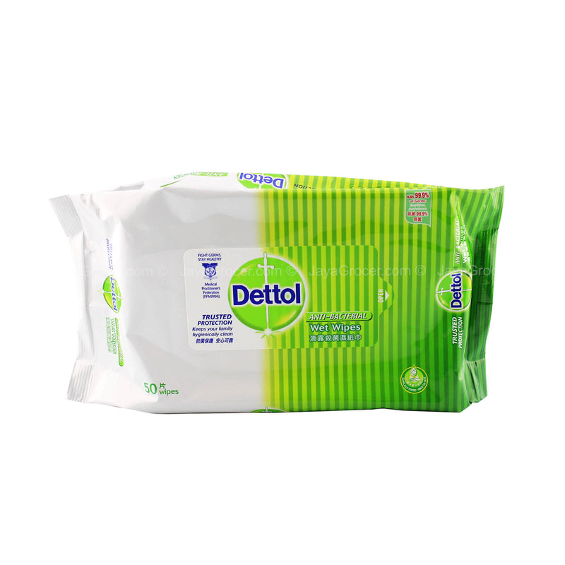 Dettol Anti-Bacterial Wet Wipes 50pcs/pack