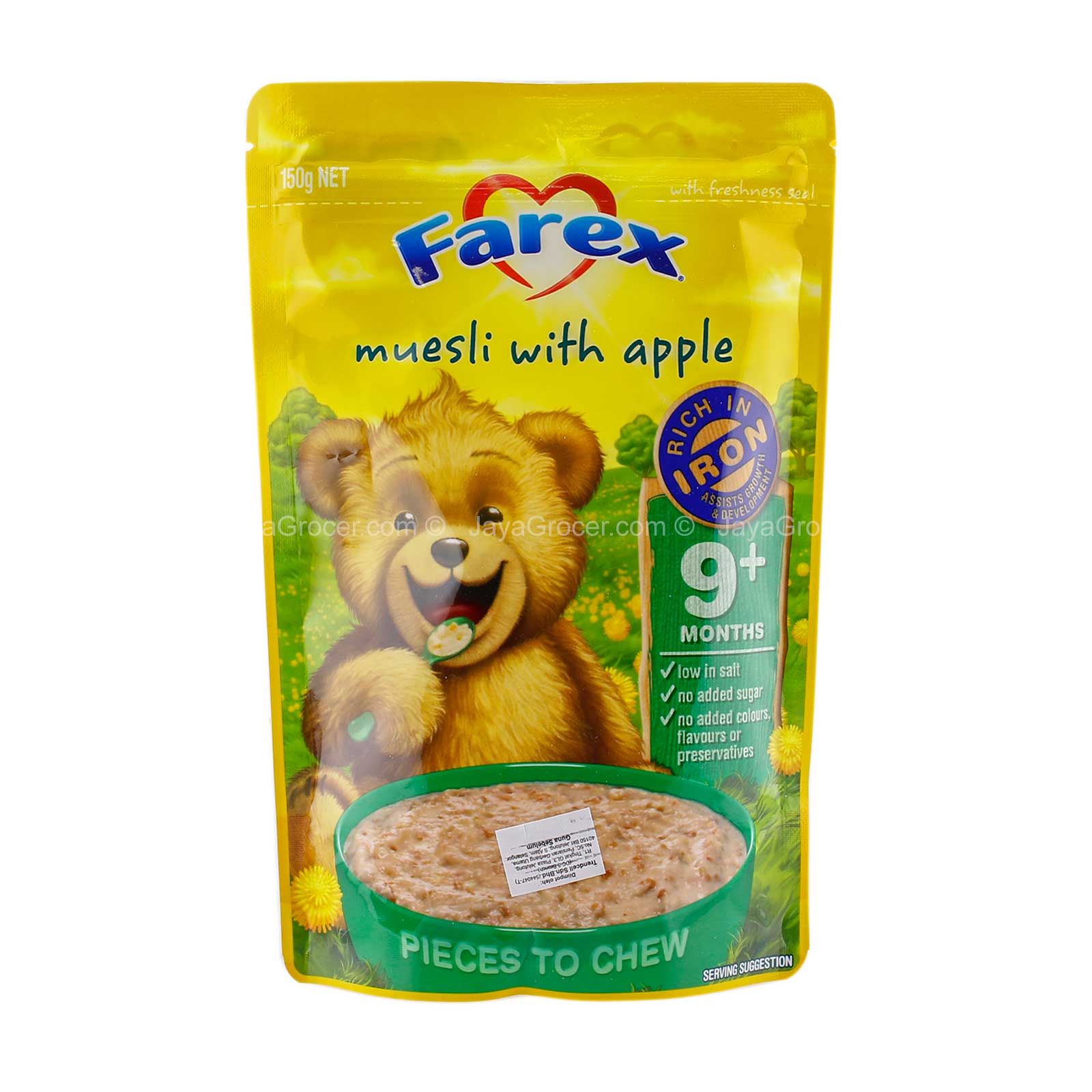FAREX RICE CEREALAPPLE MUESLI 150G *1