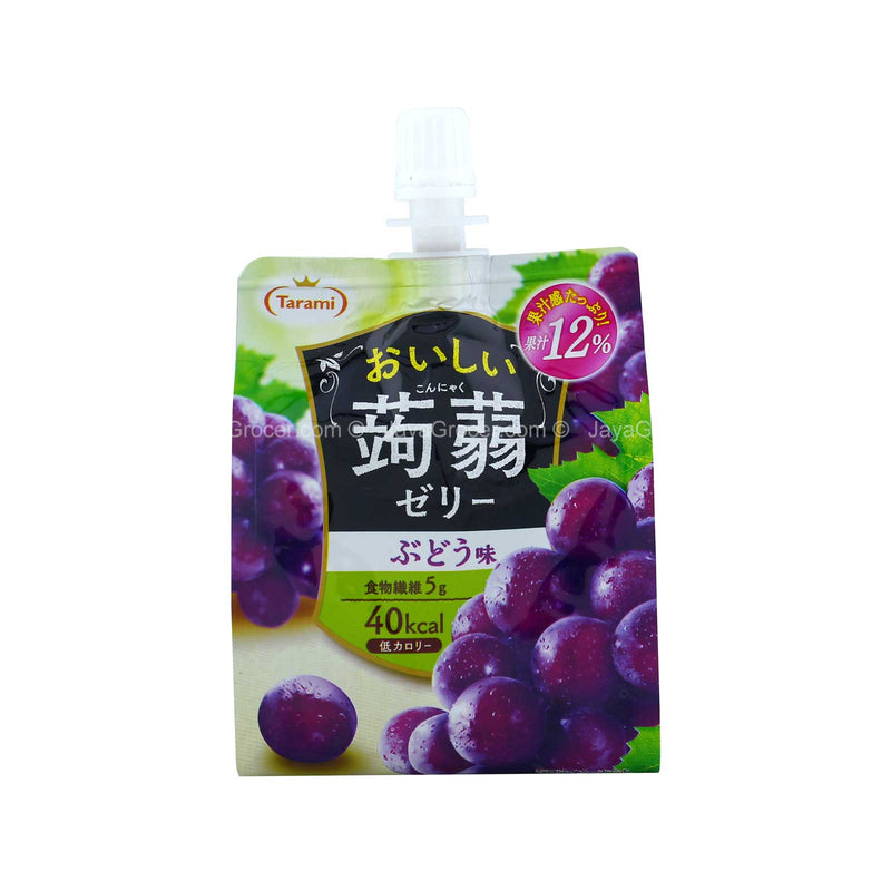 Tarami Oshii Konnyaku Jelly Grape Flavour 150g