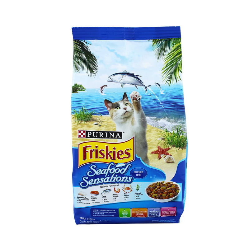 Purina Friskies Adult Cat Seafood Sensations Cat Food 450g