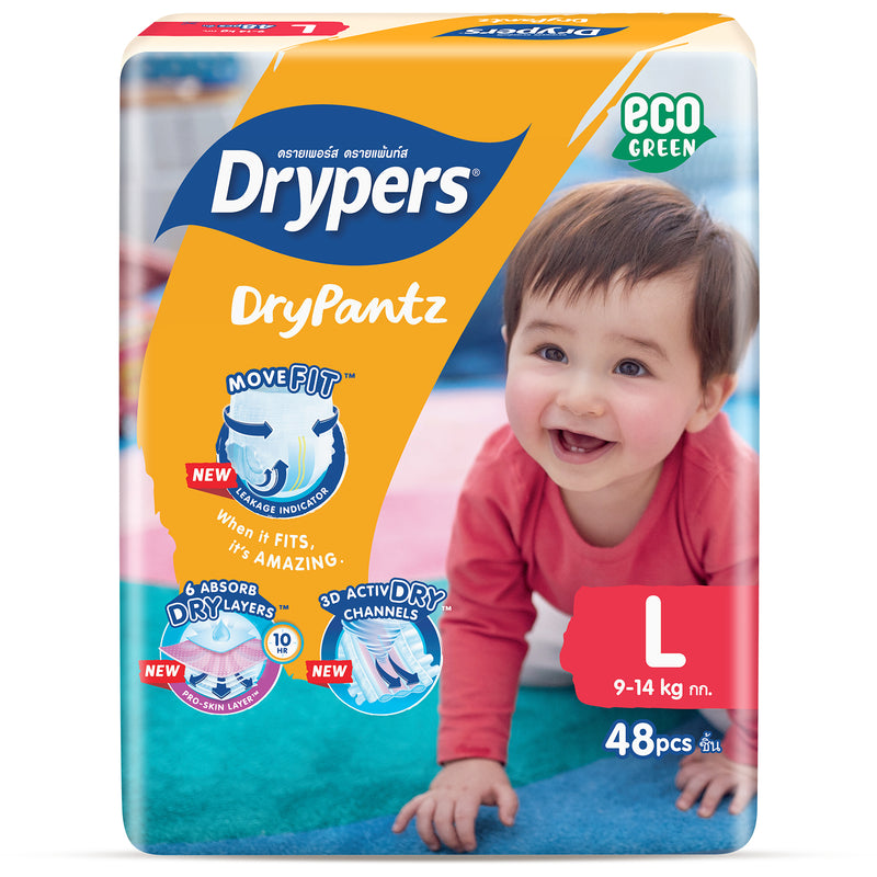 Drypers Drypantz Baby Diaper Large Size 48pcs/pack