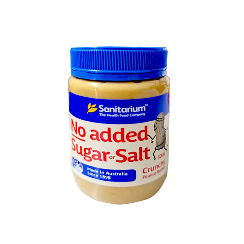Sanitarium No Added Sugar and Salt Crunchy Peanut Butter 500g