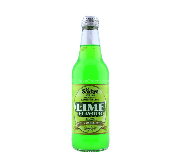 Saxbys Lime Soft Drink 330ml