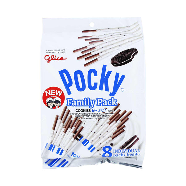 Pocky Cookies & Cream Biscuit Stick Family Pack 168g