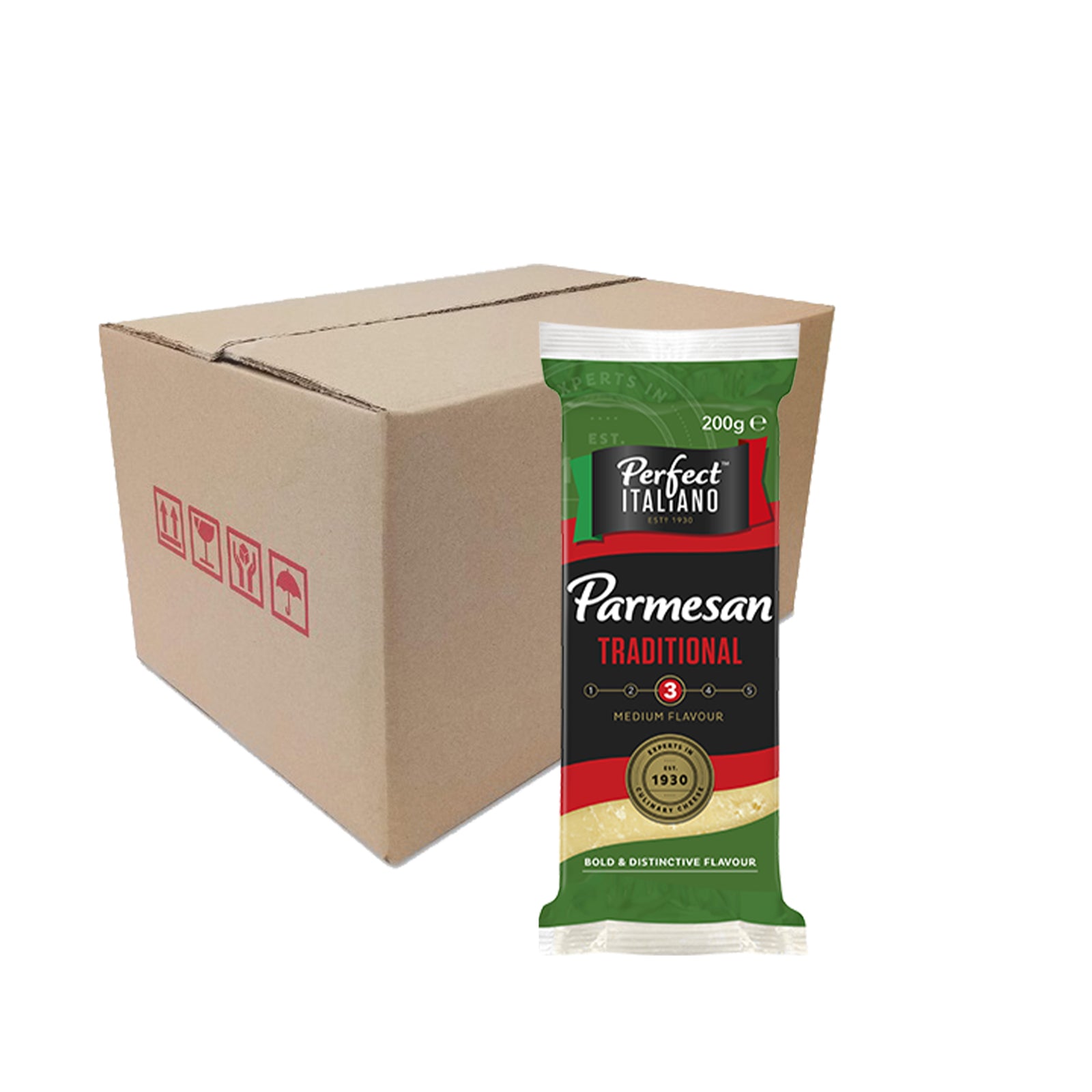 Perfect Italiano Medium Flavour Parmesan Block Cheese 250g