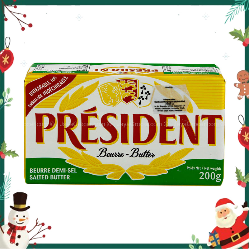 PRESIDENT SALTED BUTTER 200G *1