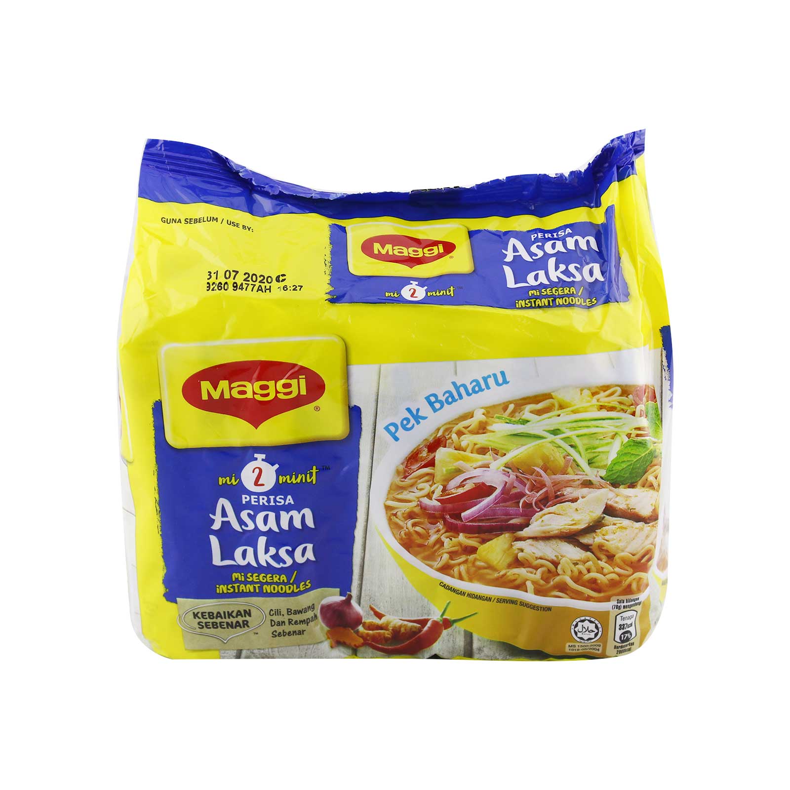 Maggi Mi Asam Laksa Flavour Instant Noodle 78g x 5