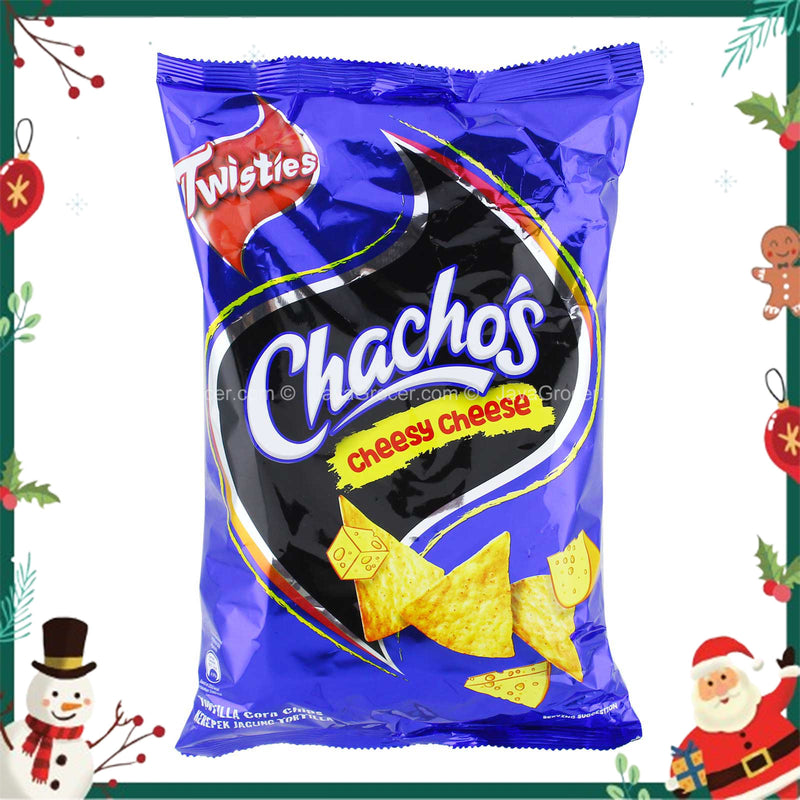 Chachos Tortilla Corn Chips Cheesy Cheese Flavour 160g