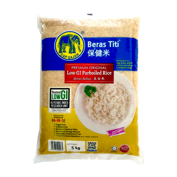 Cap Gajah Beras Titi (Low GI Paroiled Rice) 5kg (highest price)