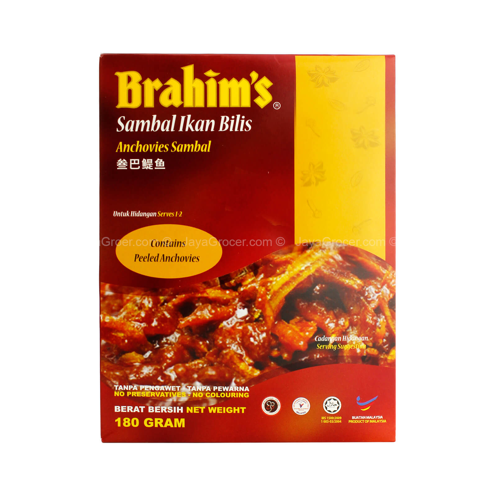 Brahim's Ready-to-Eat Anchovies Sambal 180g