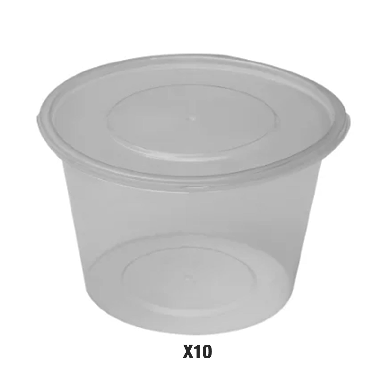 Leaf Round Container 1000ml x 10