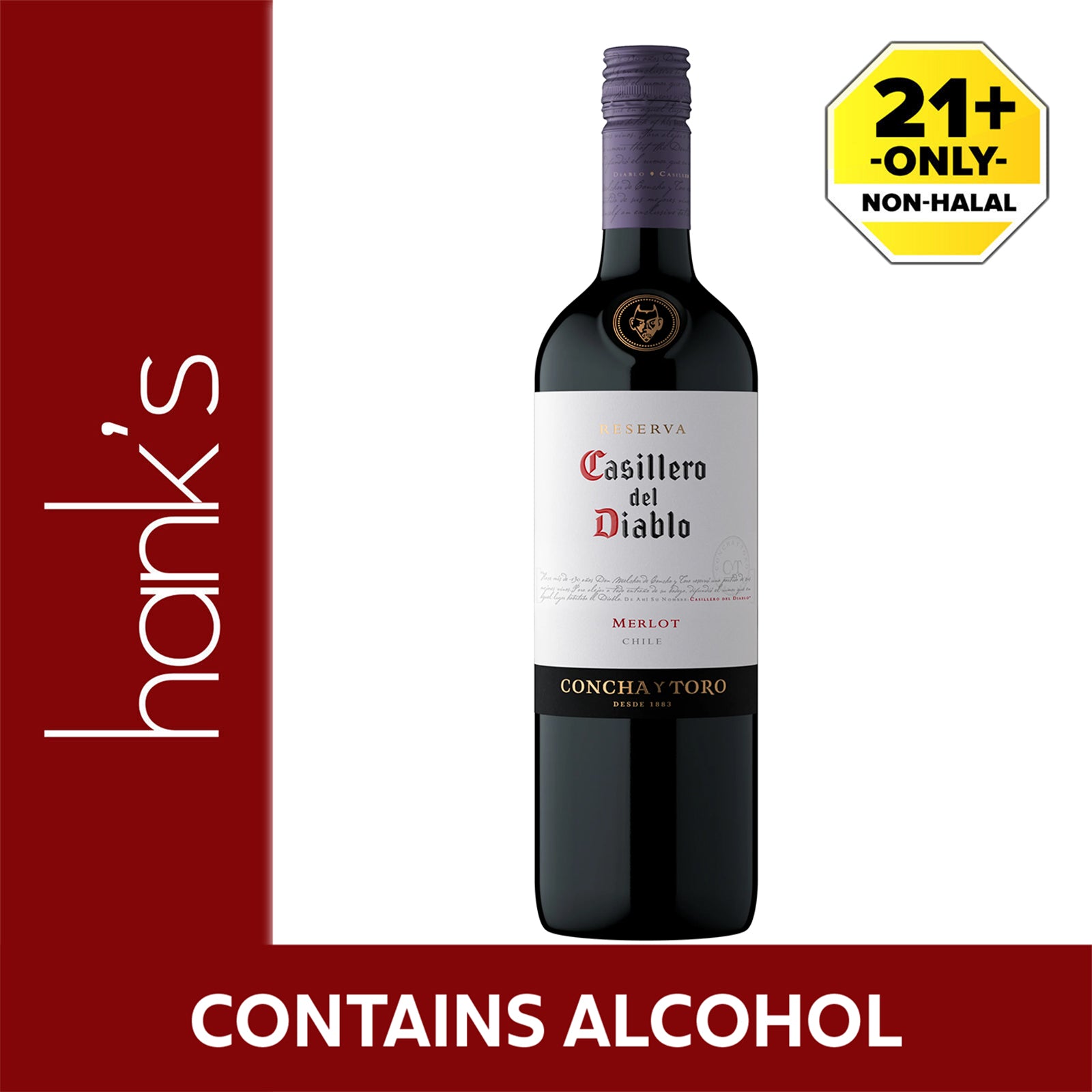 Casillero Del Diablo Reserva Merlot Red Wine 750ml