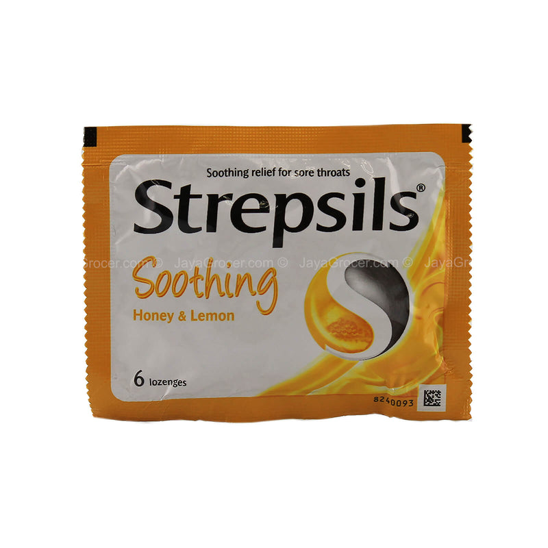 Strepsils Soothing Honey and Lemon lozenges 6pcs/pack