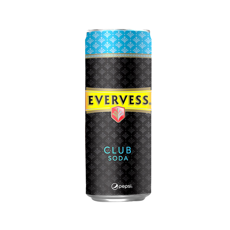 Evervess Club Soda Can 320ml x 4