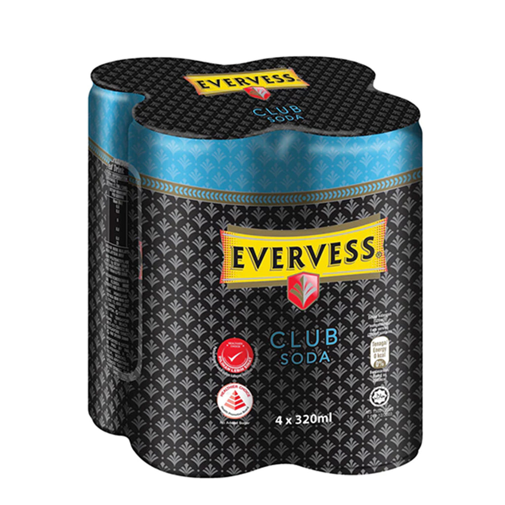 Evervess Club Soda Can 320ml