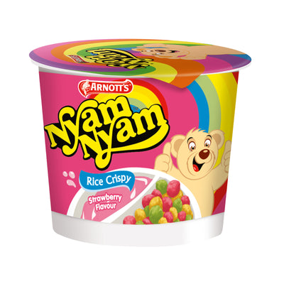Nyam Nyam Strawberry Rice Crispy 25g