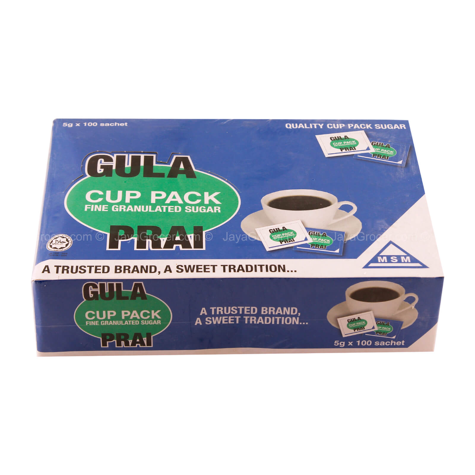 Prai Gula Cup Pack Fine Granulated Sugar 5g x 100