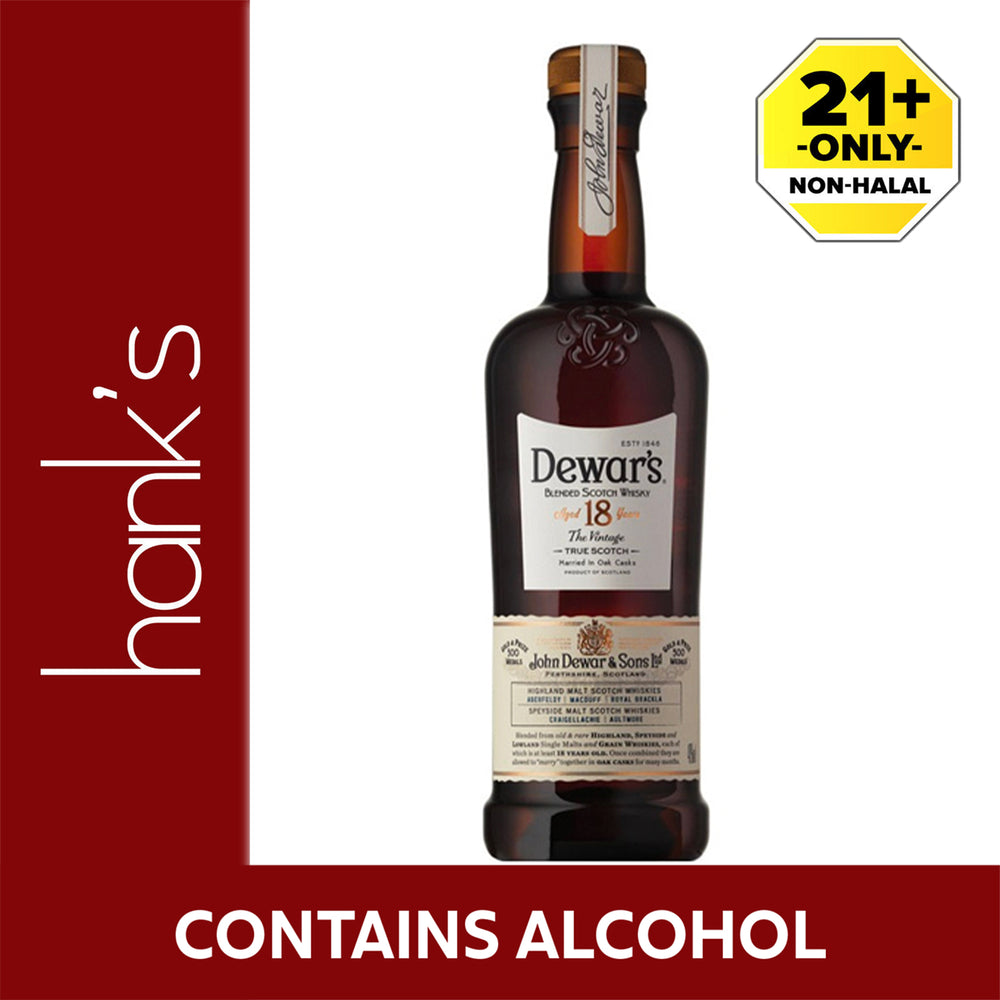 Dewars 18 Years Whiskey 750ml