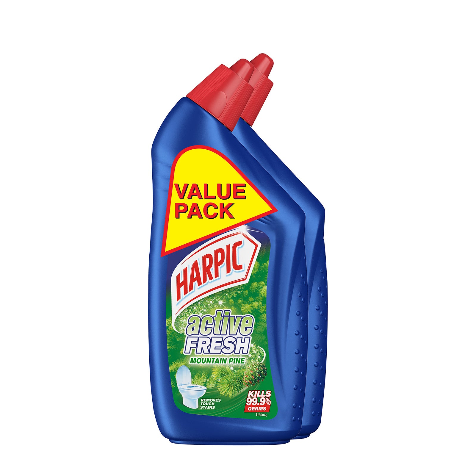 Harpic Fresh Pine Scent Liquid Toilet Cleaner 500ml x 2