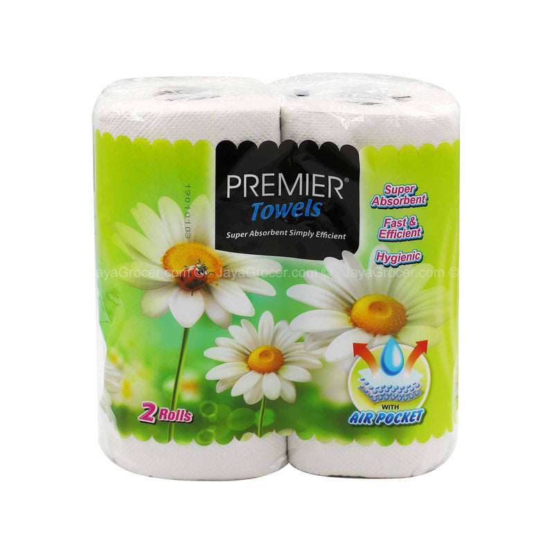 Premier Disposable Household Towels 60pcs x 2