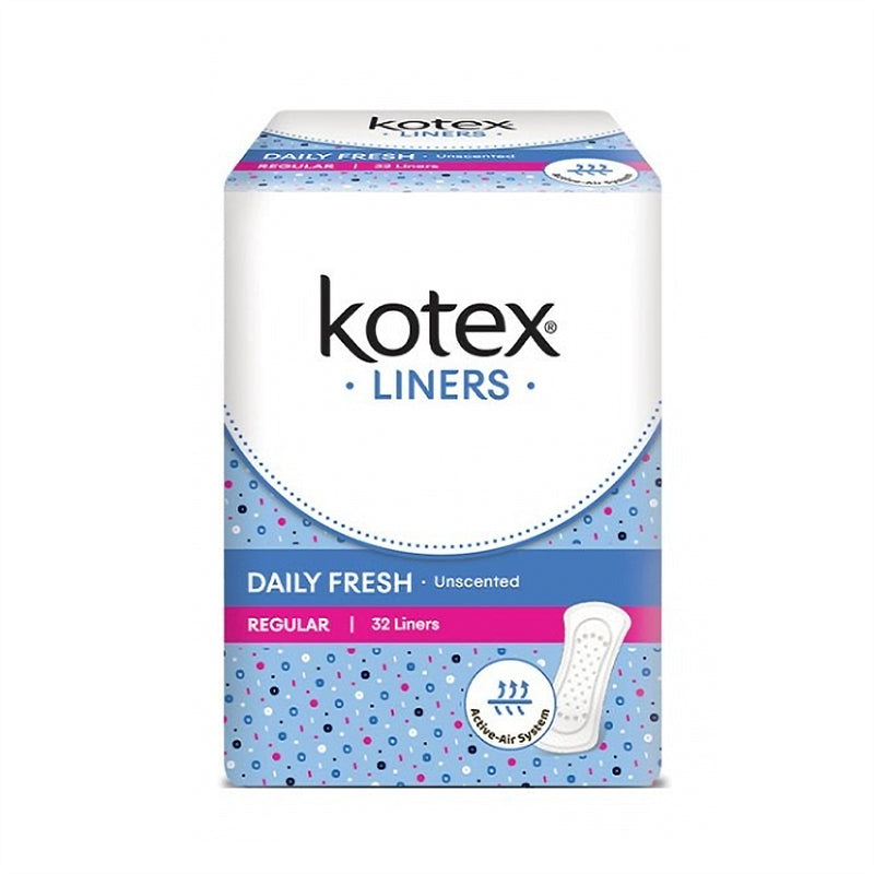 Kotex Regular Unscented Fresh Liners 32pcs/pack