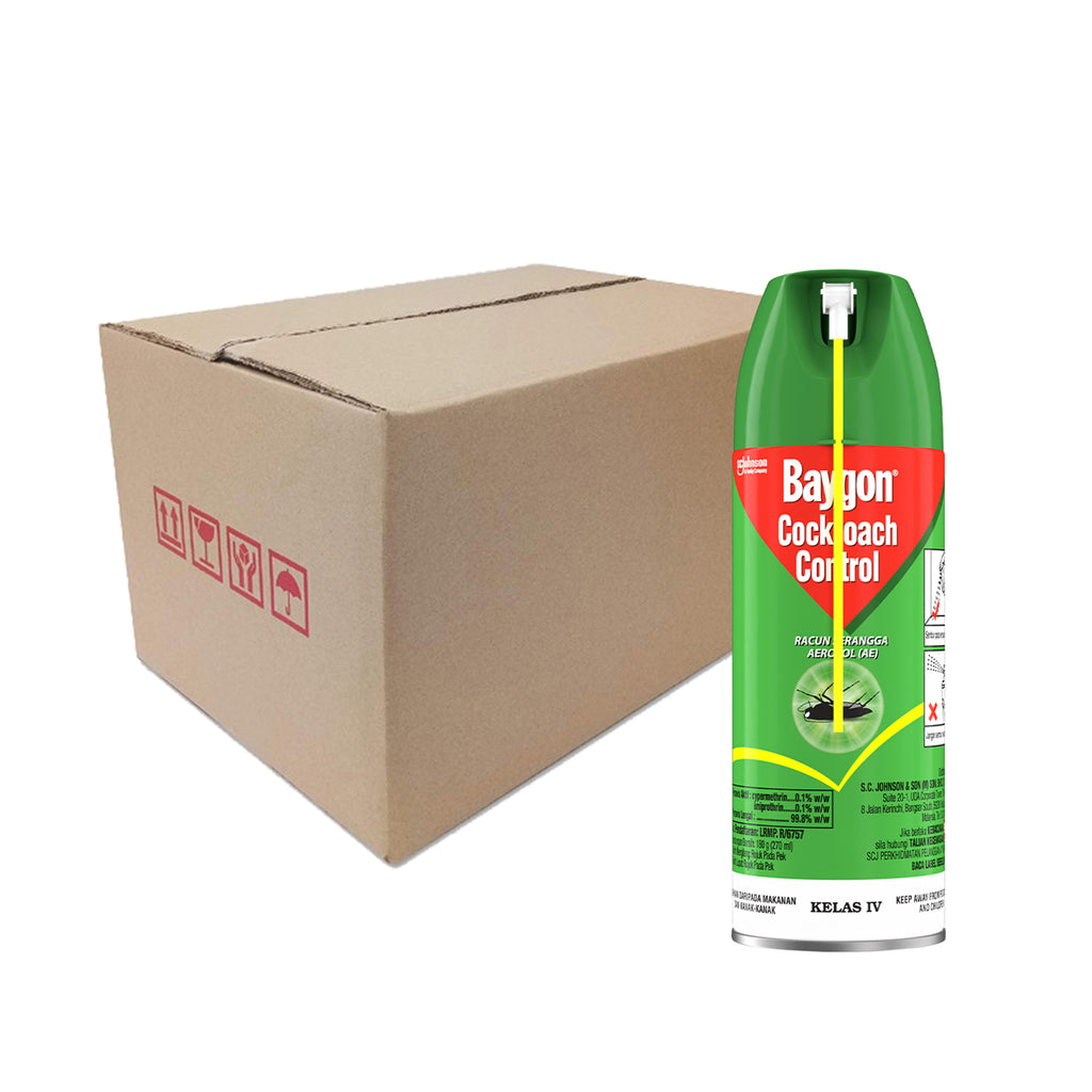 Baygon Cockroach Control Aerosol Spray 270ml