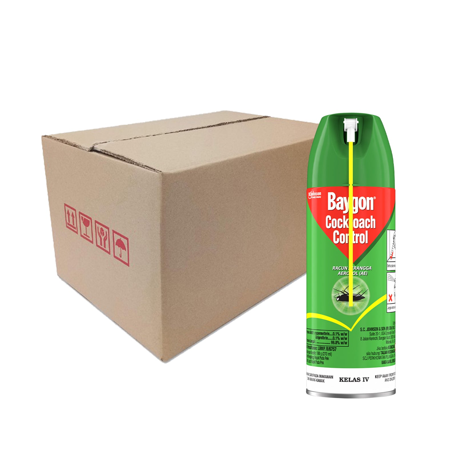 Baygon Cockroach Control Aerosol Spray 270ml