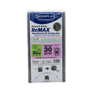 Sekoplas Remax High-Density PE Garbage Bag (Medium) 30pcs/pack