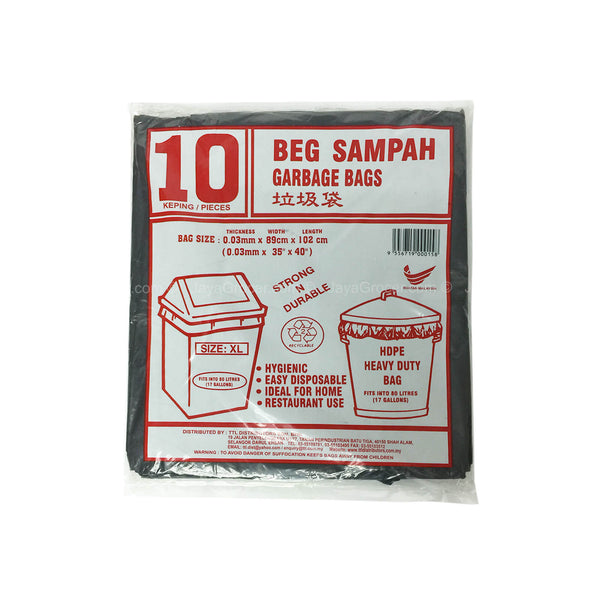 Ttl Garbage Bag (Extra Large) 89 x 102cm 10pcs/pack (highest price)