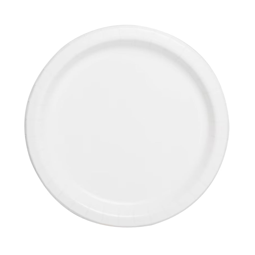 OC White Paper Plate 7in x 20