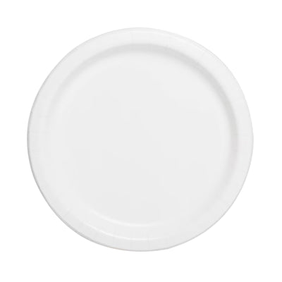 OC White Paper Plate 7in x 20